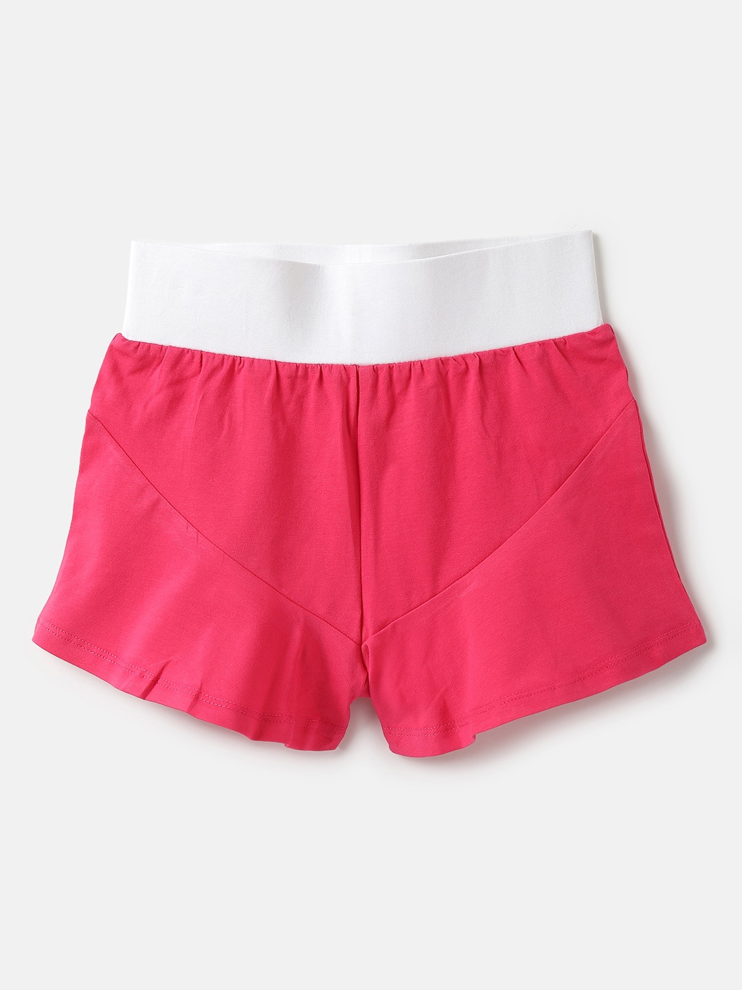 

United Colors of Benetton Girls Regular Fit Cotton Shorts, Fuchsia