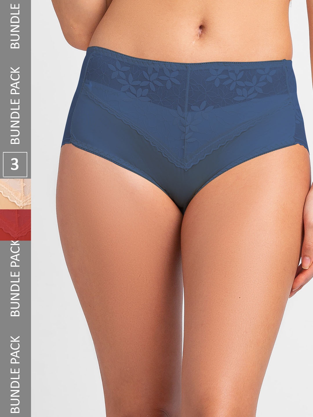 

FashionRack Women Pack of 3 Assorted Hipster Briefs