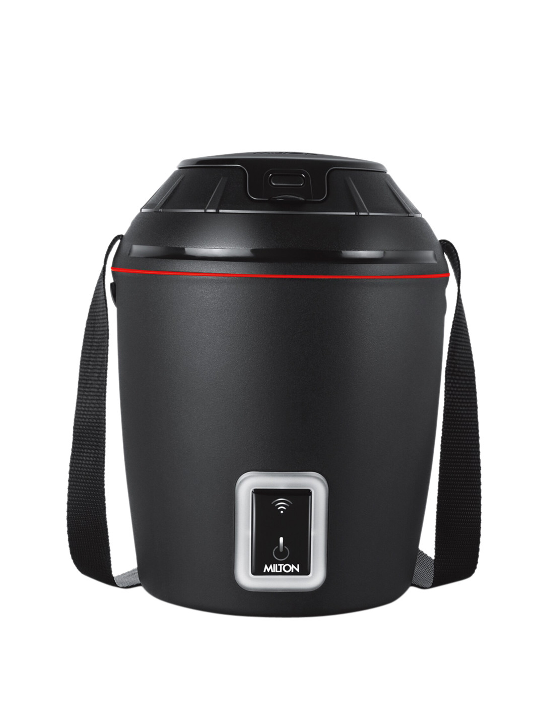 

Milton Smart Electric App Enabled Set Of 3 Black Smart Tiffin Box 300 ml Each