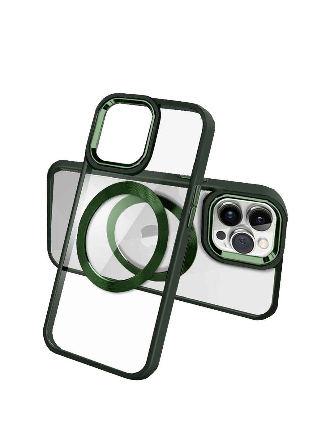 

Karwan Mag Case Compatible iPhone 13 Pro Phone Back Case, Green