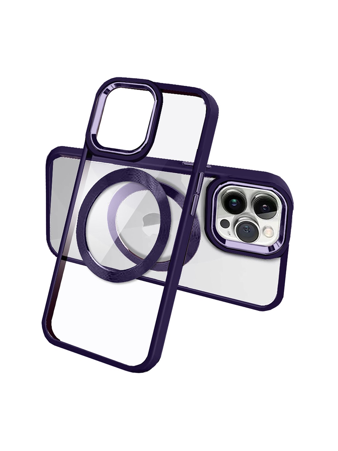 

Karwan Mag Case Compatible iPhone 12 Pro Max Phone Back Case, Transparent