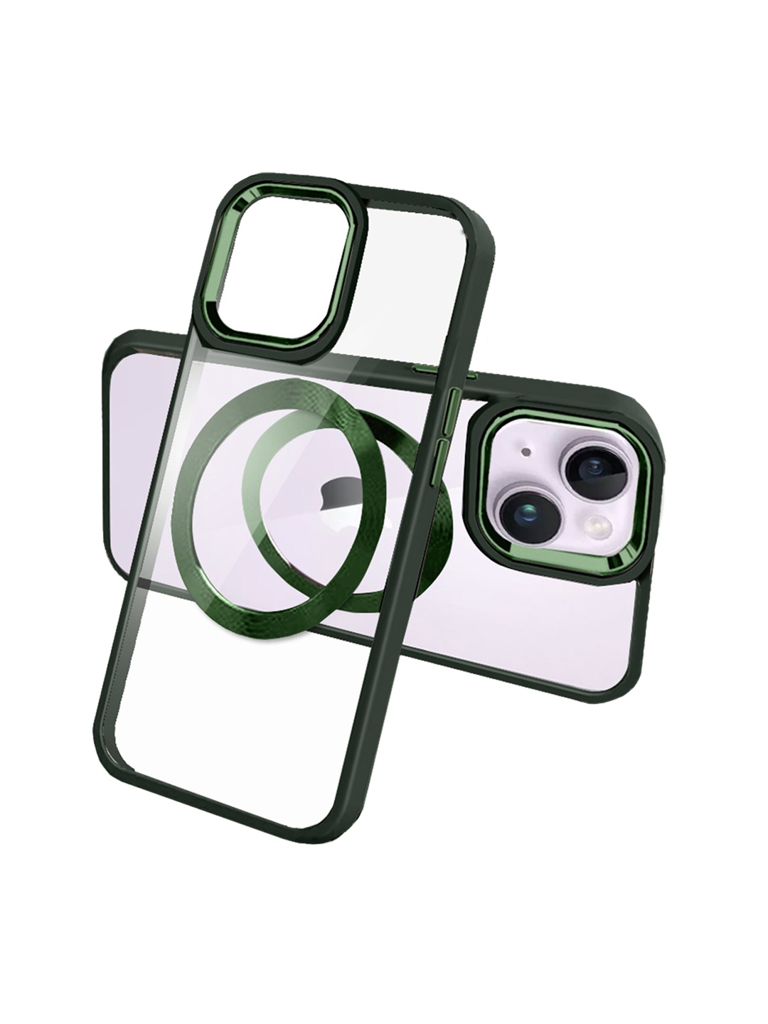 

Karwan Mag Case Compatible iPhone 14 Plus Phone Back Case, Green