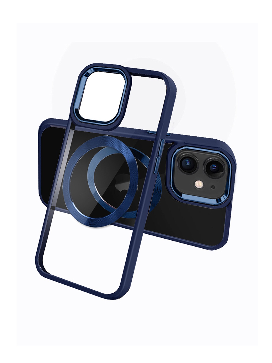 

Karwan Mag Case Compatible iPhone 12 Phone Back Case, Blue