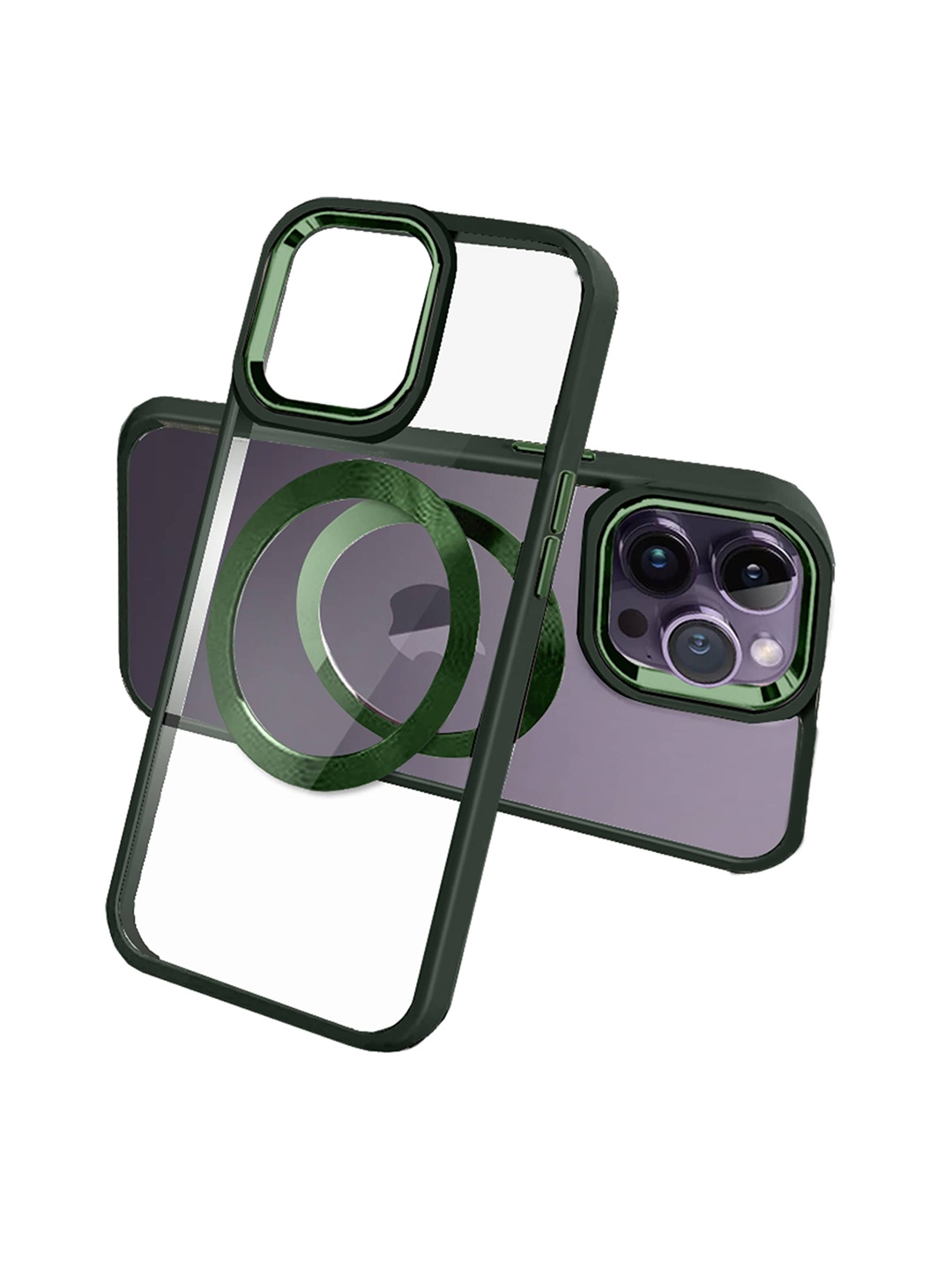 

Karwan Mag Case Compatible iPhone 14 Pro Phone Back Case, Green