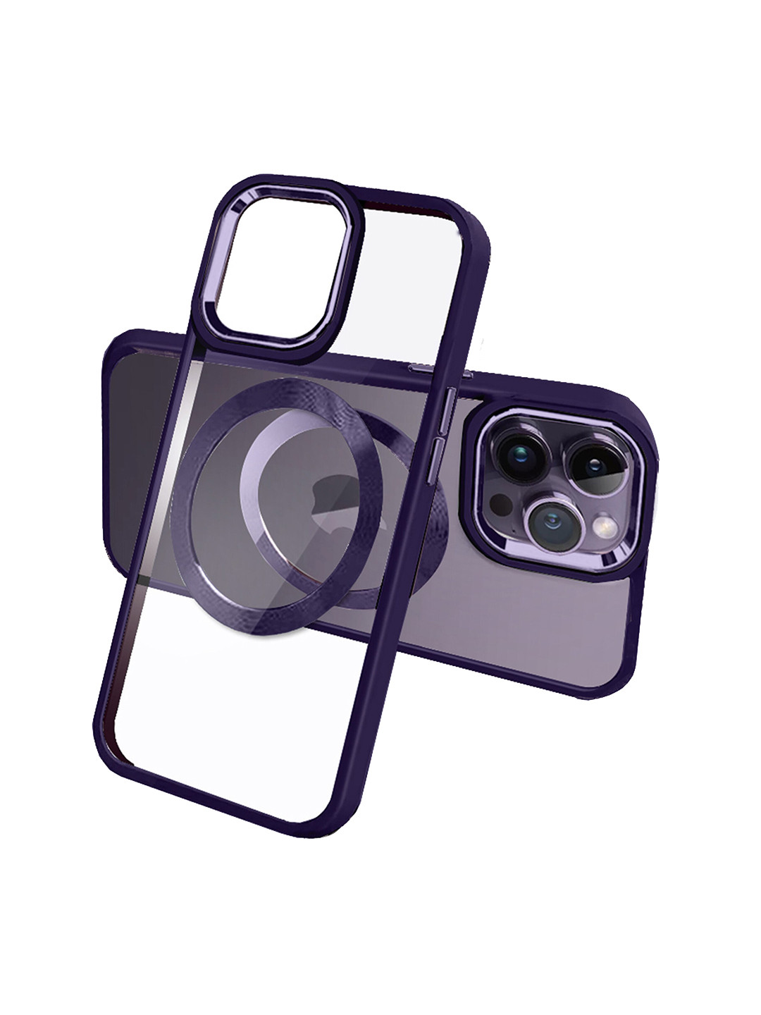 

Karwan iPhone-14 Pro Max Mag Case Back Cover, Transparent
