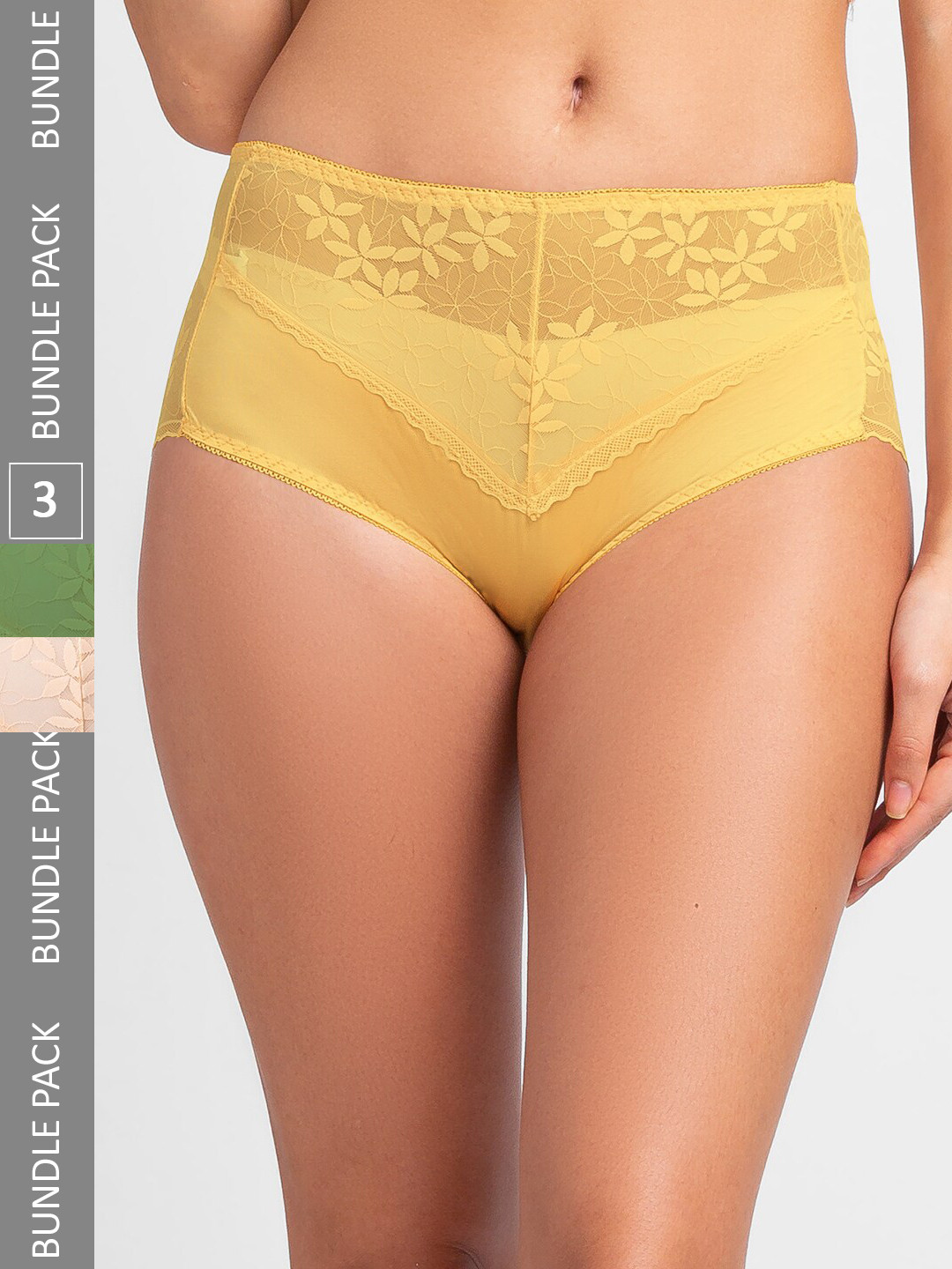 

FashionRack Women Pack of 3 Assorted Hipster Briefs