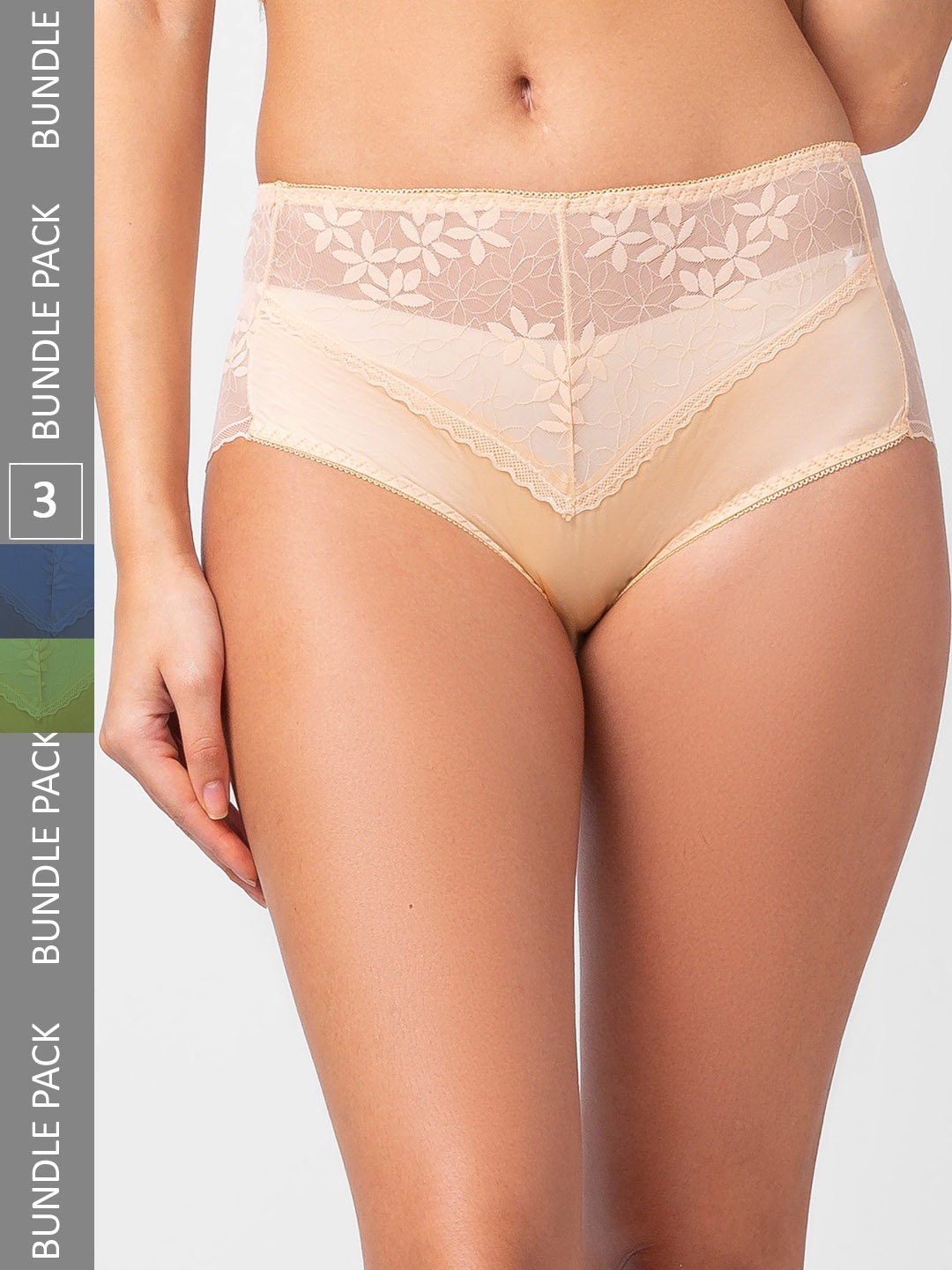 

FashionRack Women Pack of 3 Assorted Hipster Briefs