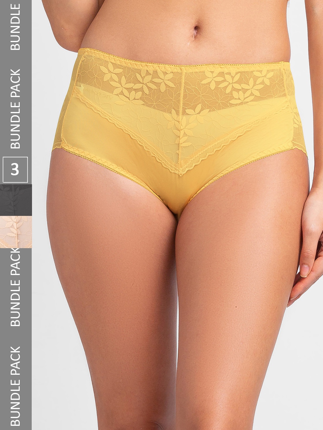 

FashionRack Women Pack of 3 Assorted Hipster Briefs