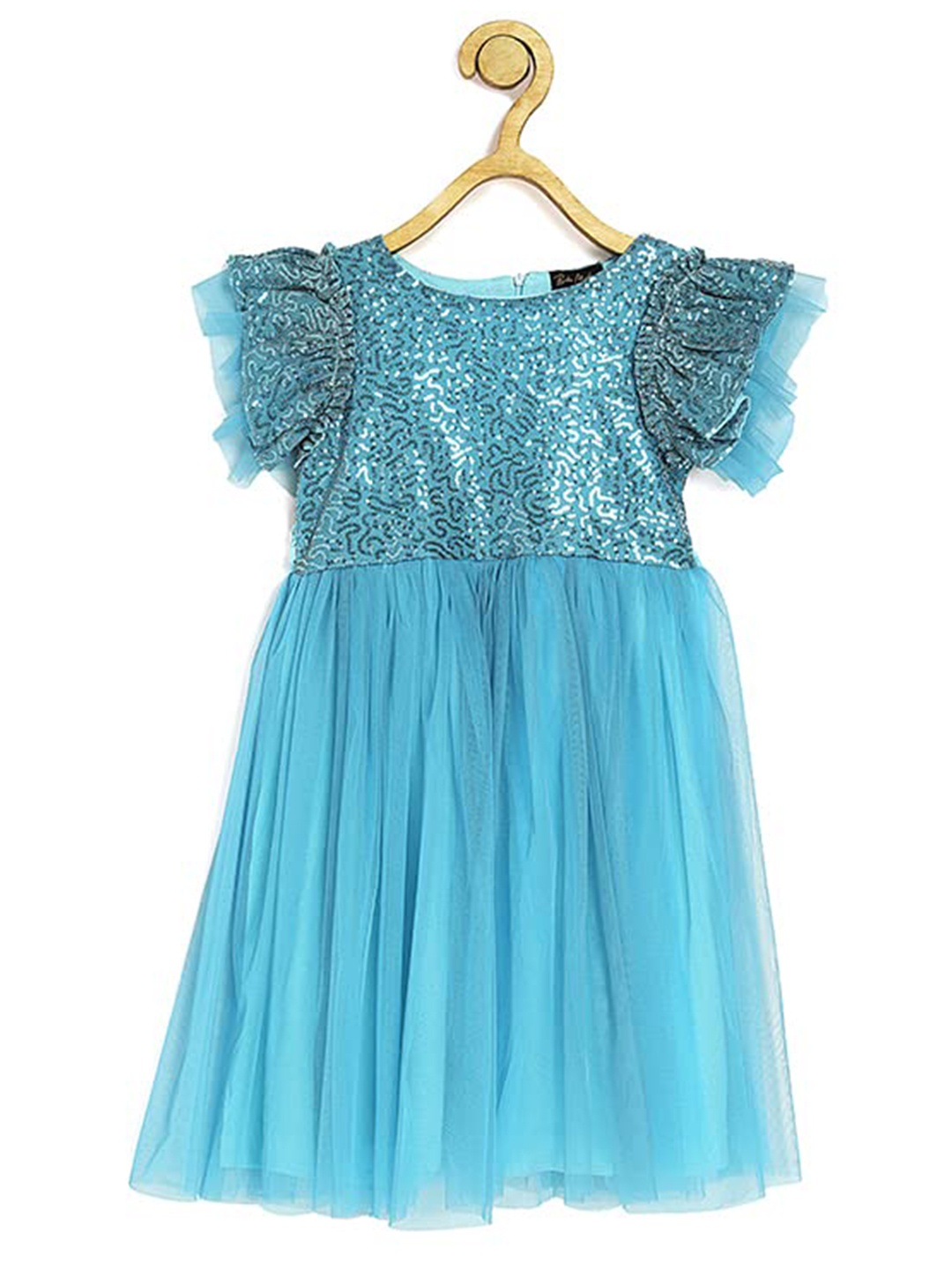 

Bella Moda Embellished Satin Dress, Blue