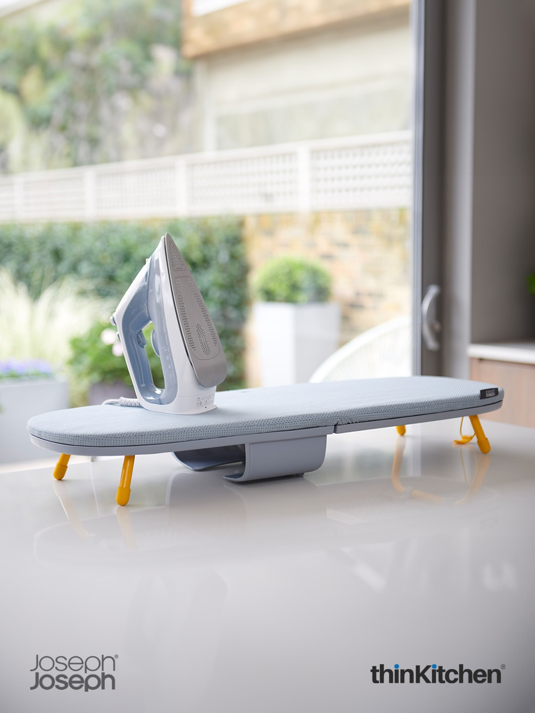 

Joseph Joseph Grey Pocket Folding Table Top Ironing Board