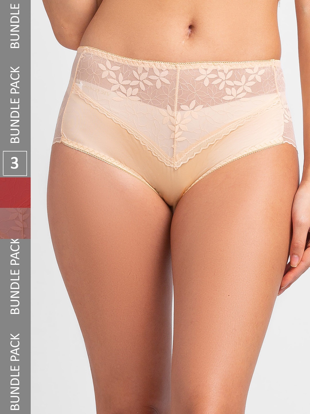 

FashionRack Women Pack of 3 Assorted Hipster Briefs