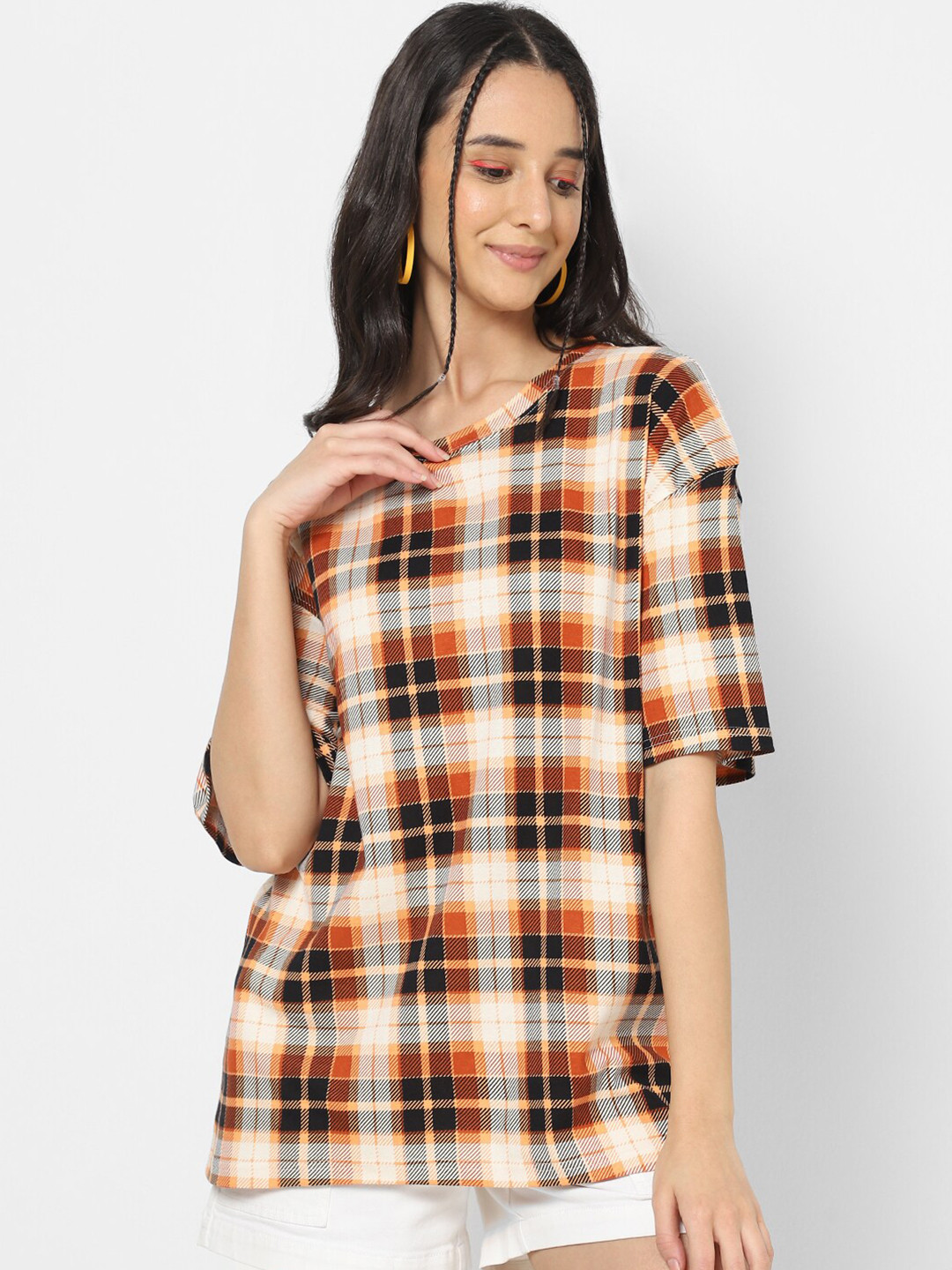 

VASTRADO Women Printed Oversize T-shirt, Multi