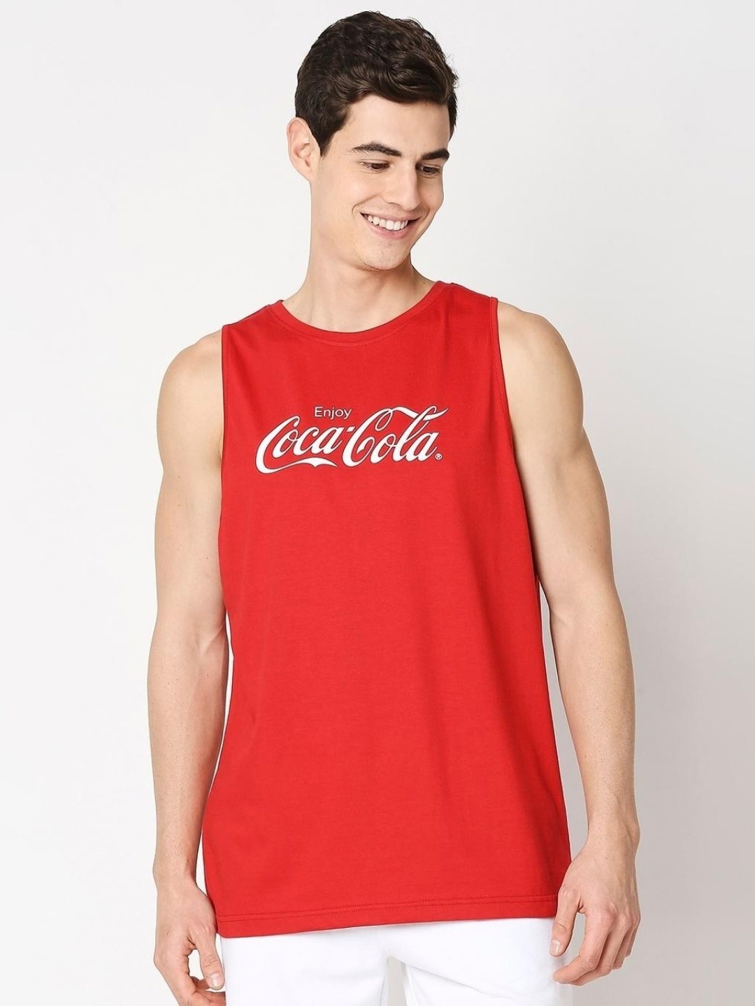 

Bewakoof Men Cotton Typography Printed T-shirt, Red