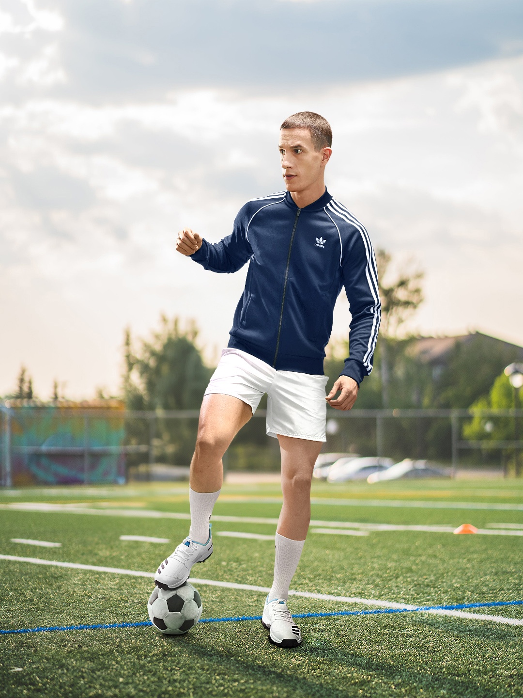 

ADIDAS Originals Adicolor Classics Striped Sporty Jacket, Navy blue