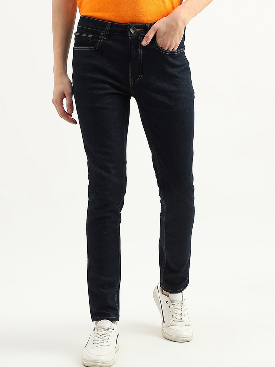 

United Colors of Benetton Men Skinny Fit Jeans, Navy blue