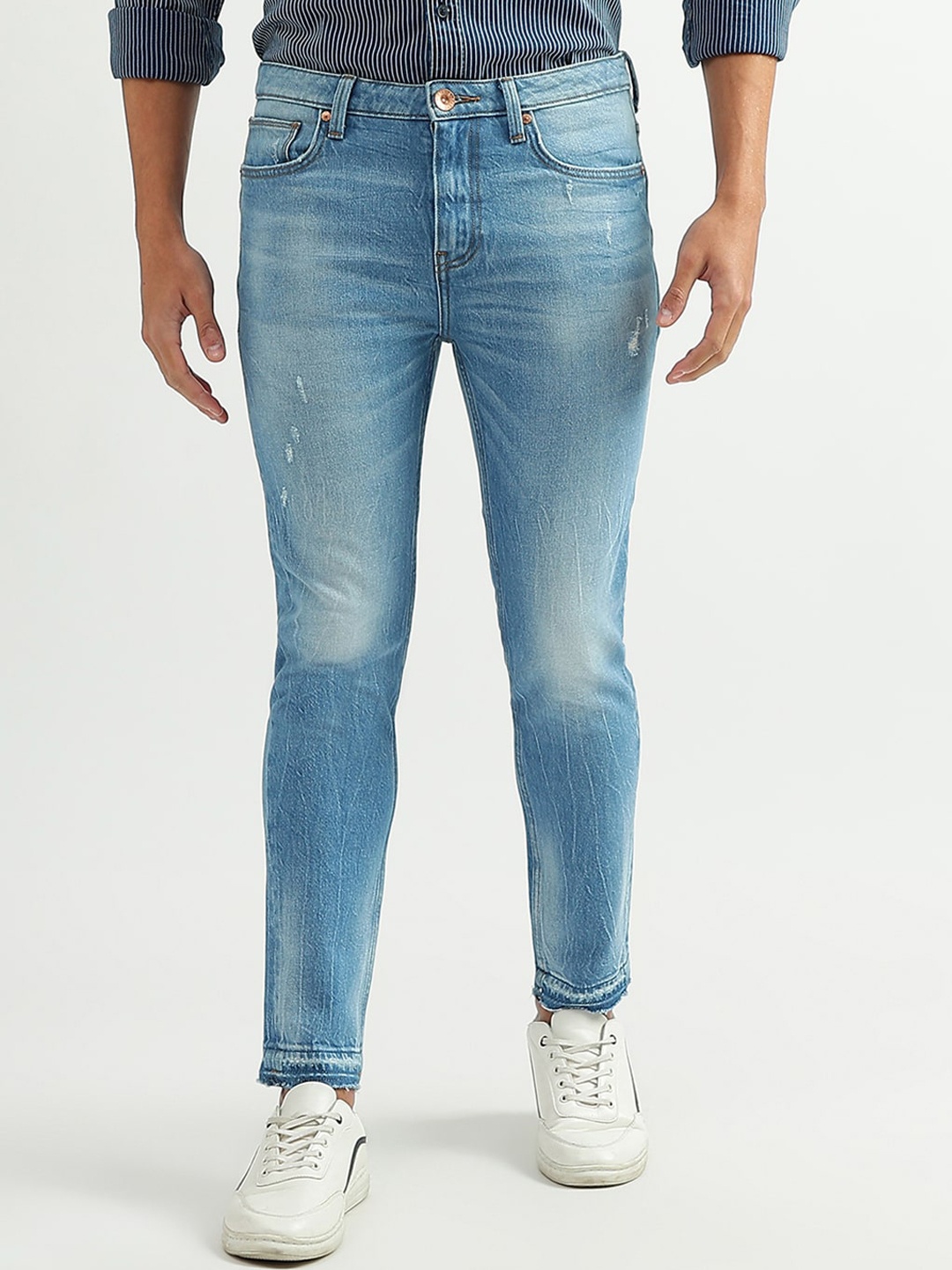 

United Colors of Benetton Men Heavy Fade Jeans, Blue