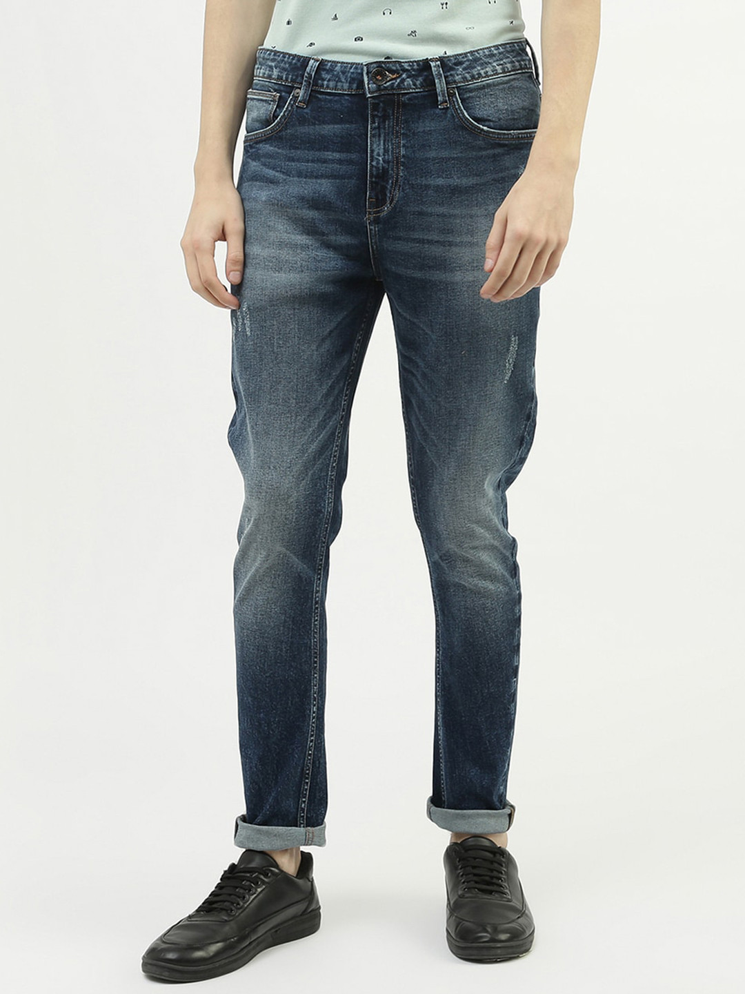 

United Colors of Benetton Men Heavy Fade Jeans, Blue
