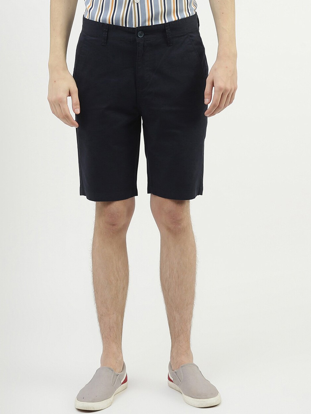 

United Colors of Benetton Men Cotton Slim Fit Shorts, Black