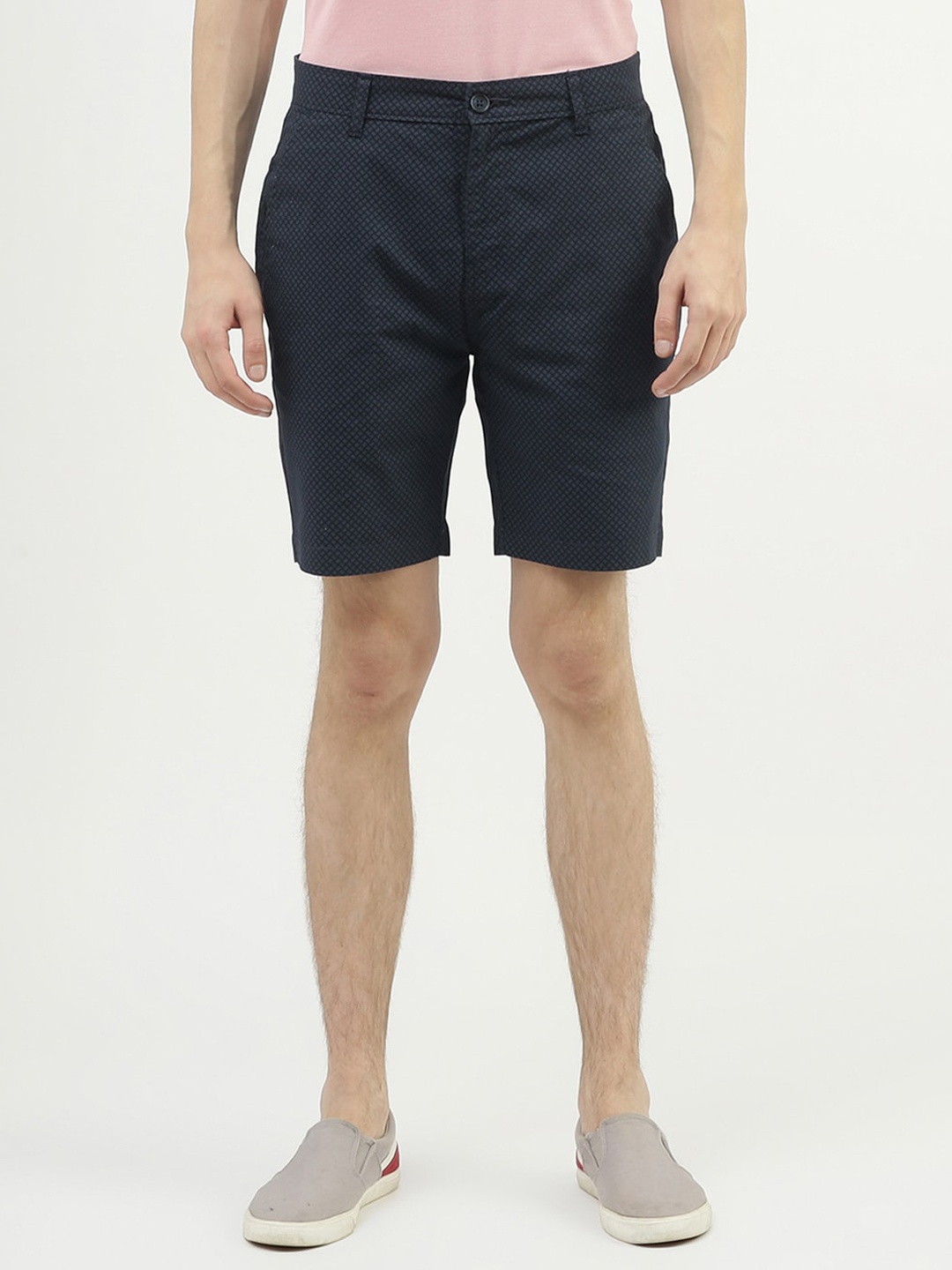 

United Colors of Benetton Men Cotton Slim Fit Shorts, Navy blue