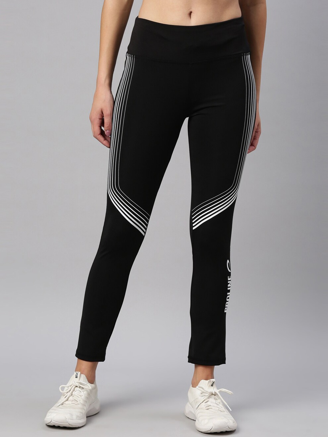

Proline Active Women Side Striped Anti-Microbial Track Pants, Black