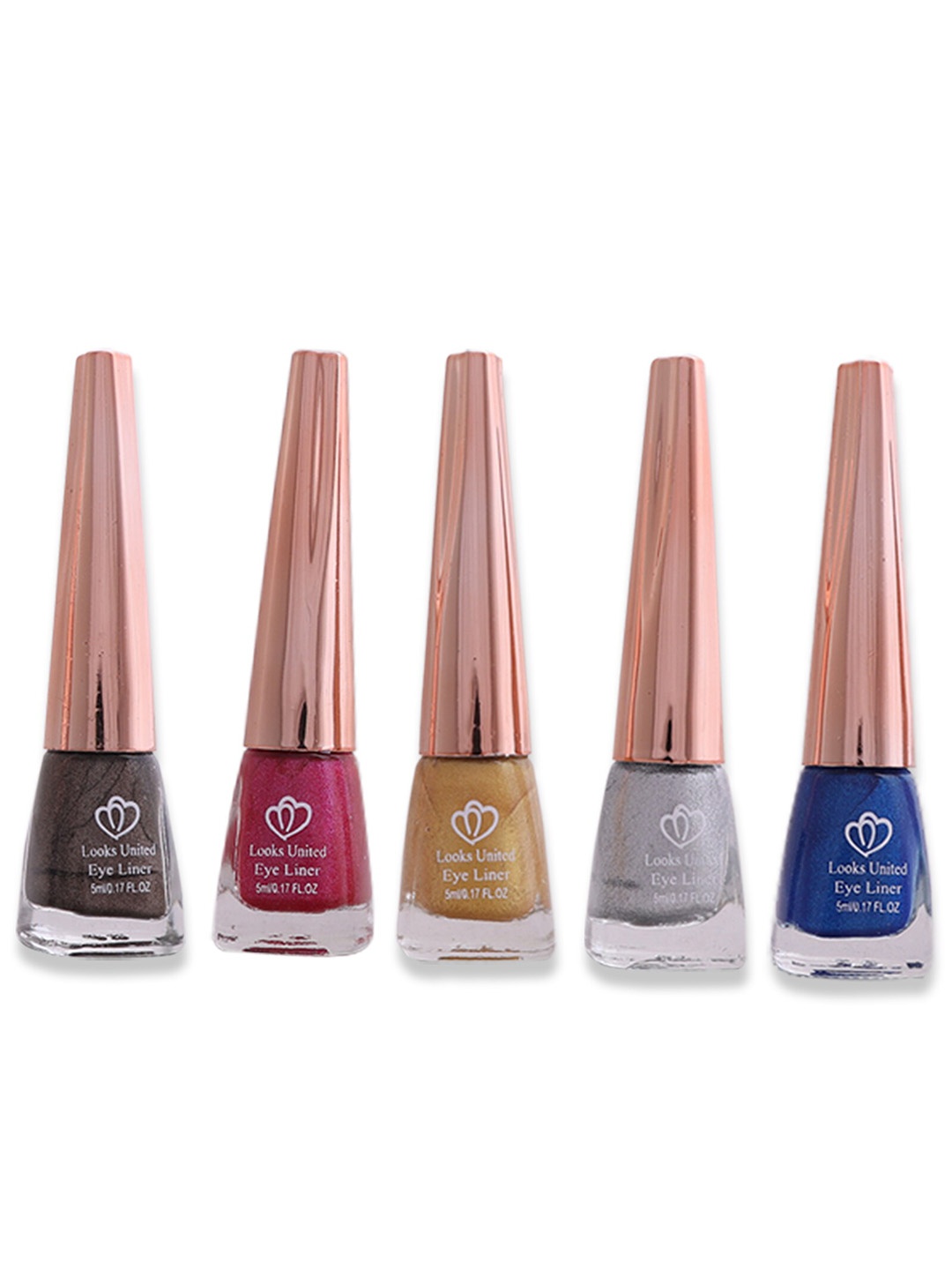

Looks United Metallic Liquid Set Of 5 Long Lasting Fashion Eyeliner - 5 ml Each, Yellow