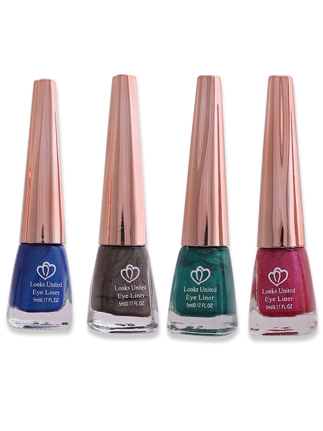 

Looks United New Fashion Set Of 4 Shimmer Liquid Eyeliner - 5 ml Each, Blue