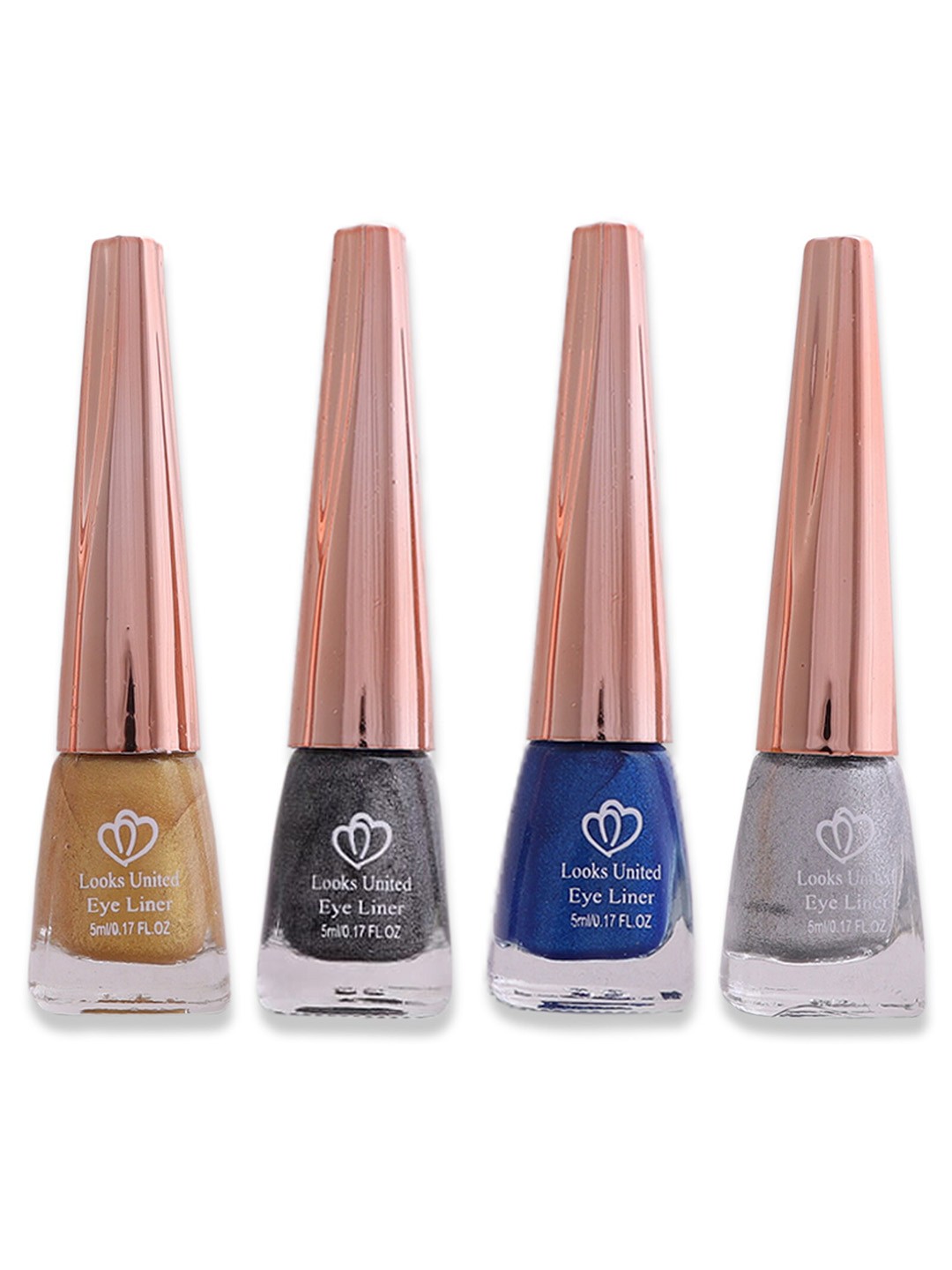 

Looks United New Fashion Set Of 4 Long Lasting Liquid Eyeliner - 5 ml Each, Yellow