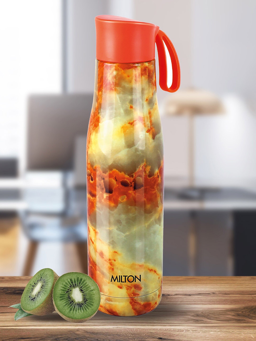 

Milton Mirage 800 Red Printed Thermosteel Hot and Cold Water Bottle 760 ml