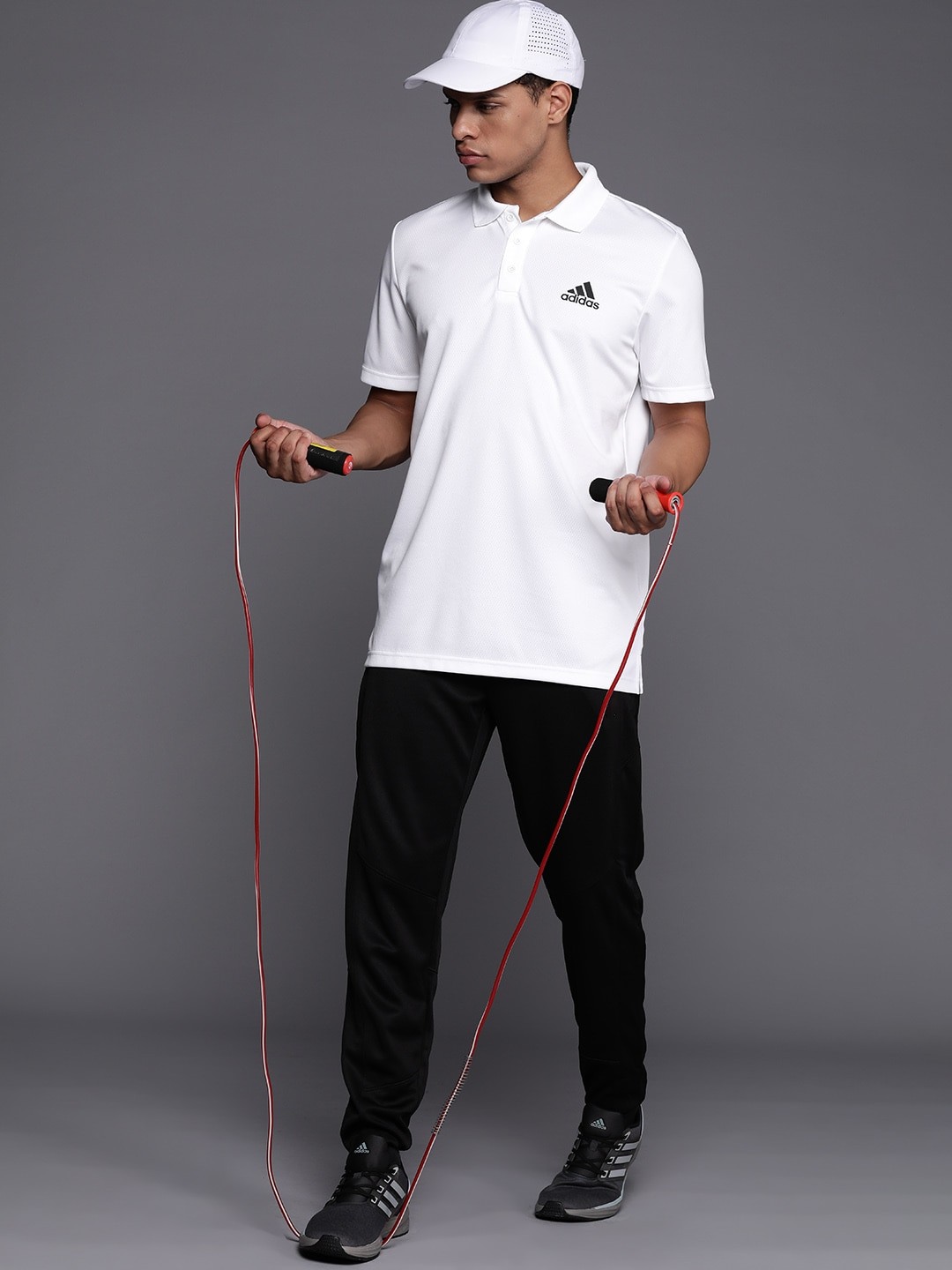 

ADIDAS Polo Collar Training T-shirt, White