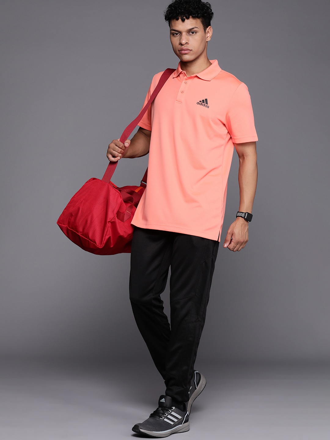 

ADIDAS Polo Collar Training T-shirt, Peach