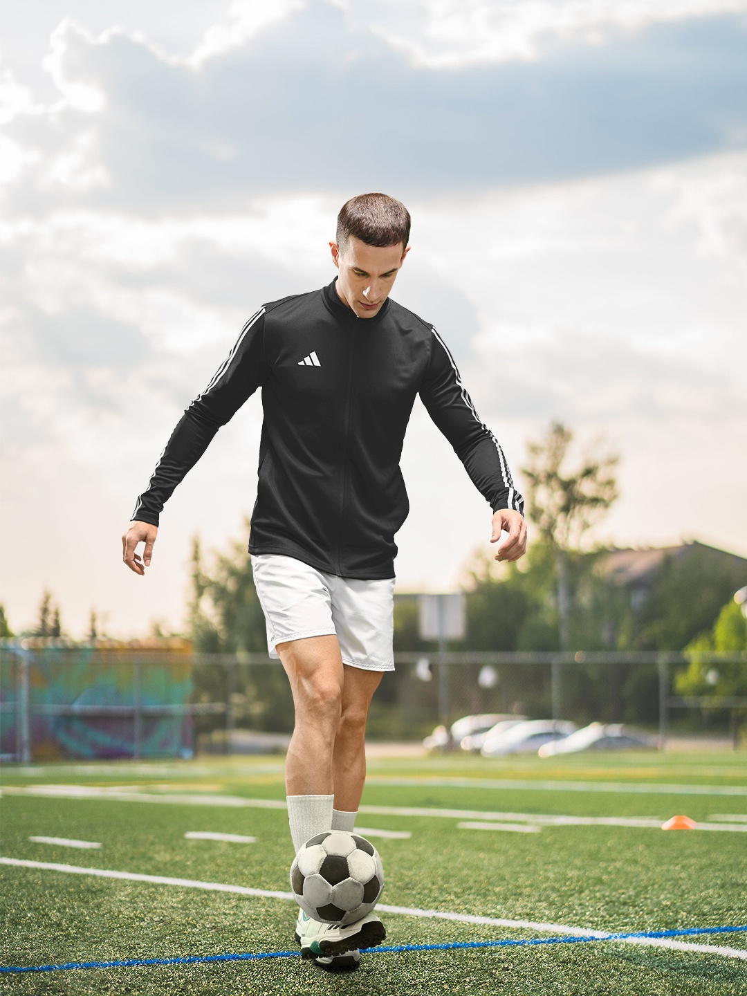 

ADIDAS Men Tiro TR Football Jacket, Black