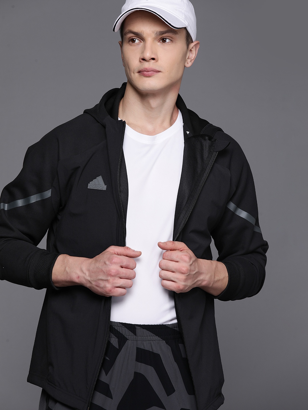 

ADIDAS Designed 4 Game Day Premium Hooded Track Jacket, Black