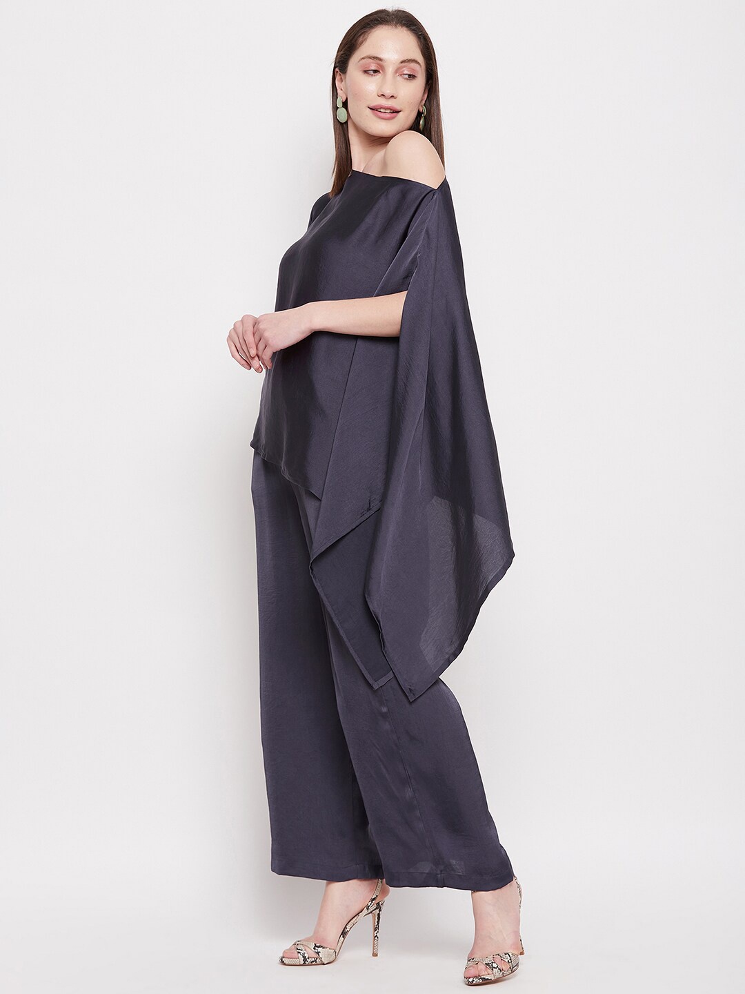 

Fashfun Women Off-Shoulder Co-Ords, Navy blue