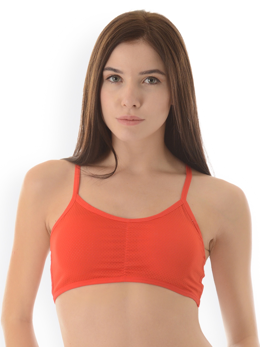 

Da Intimo Orange Solid Non-Wired Lightly Padded Everyday Bra