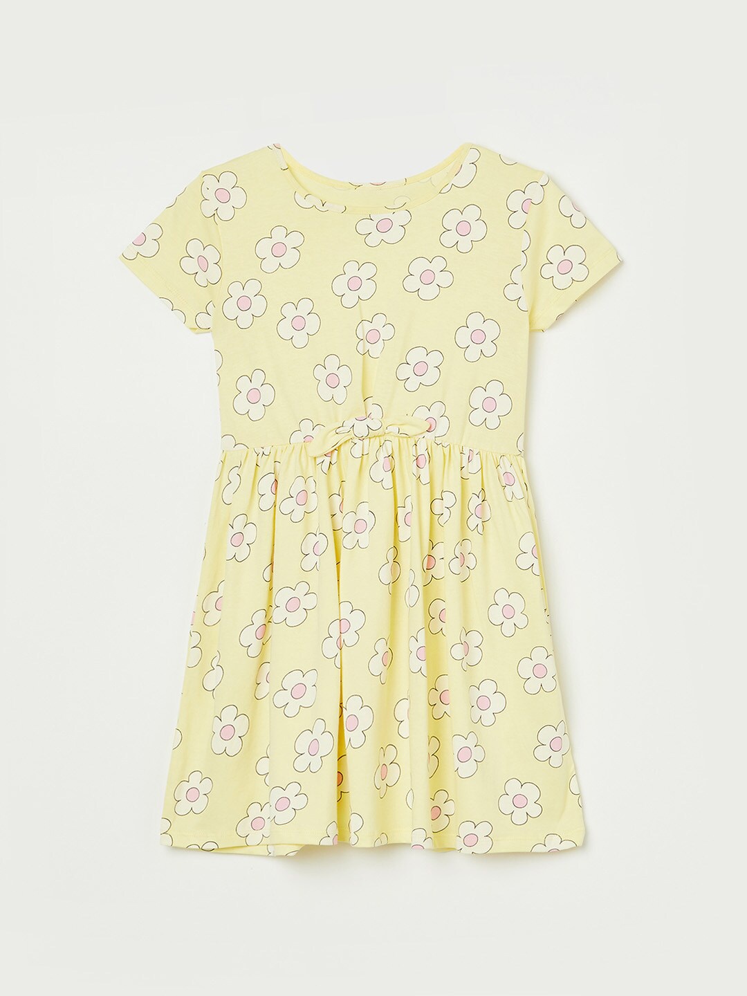 

Fame Forever by Lifestyle Girls Floral Printed Cotton Dress, Yellow