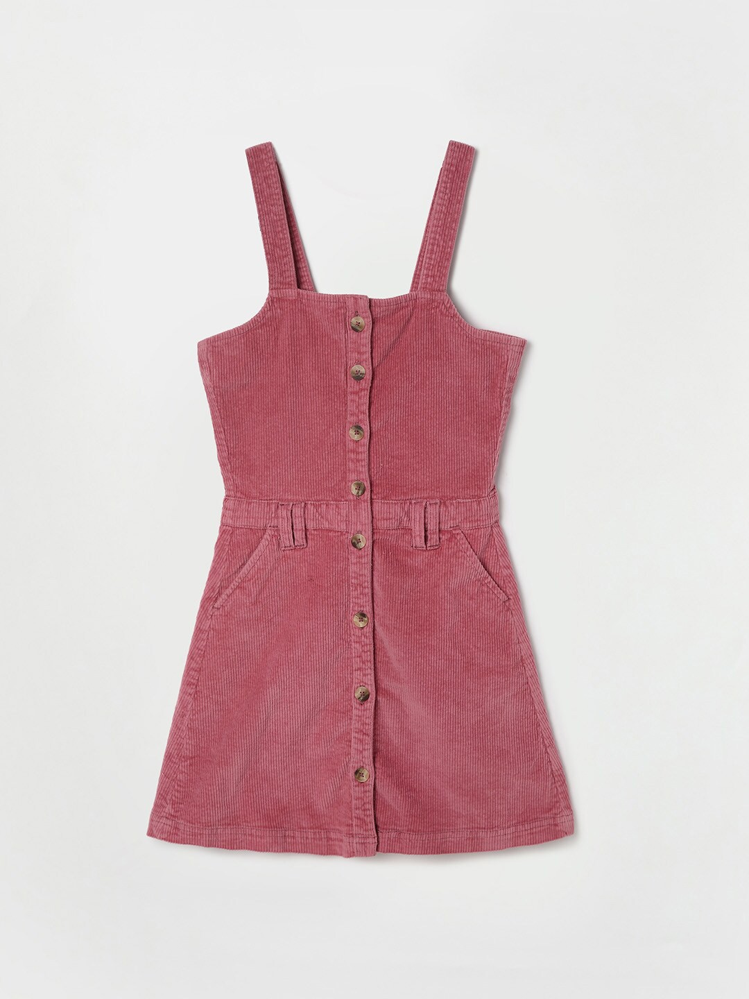 

Fame Forever by Lifestyle Cotton Pinafore Dress, Pink