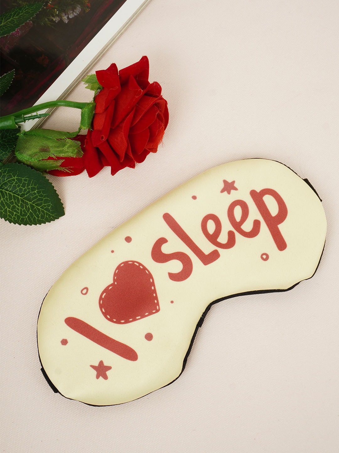 

Crazy Corner Printed Sleeping Eye Mask, Yellow