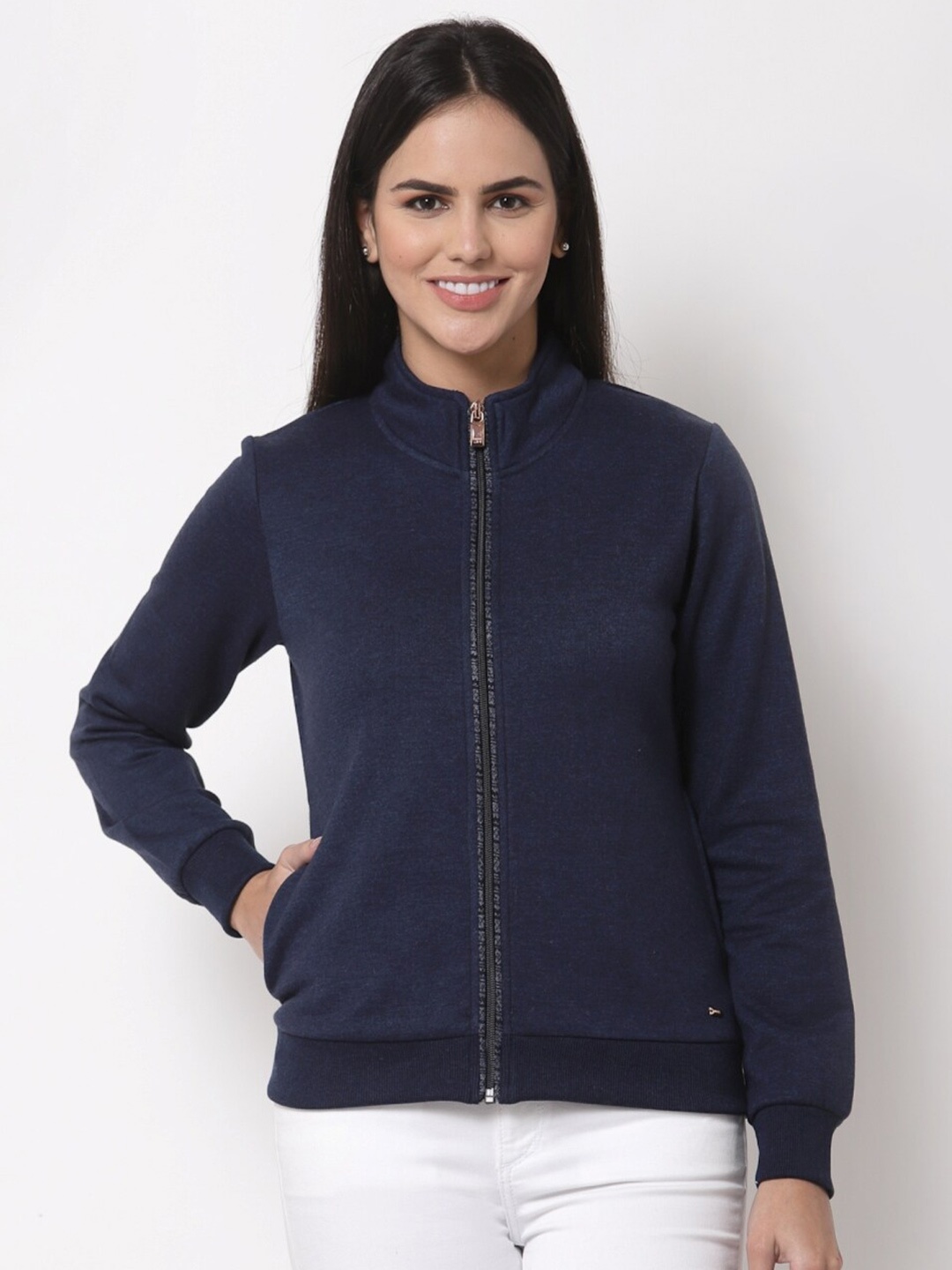 

Juelle Women Fleece Sweatshirt, Navy blue