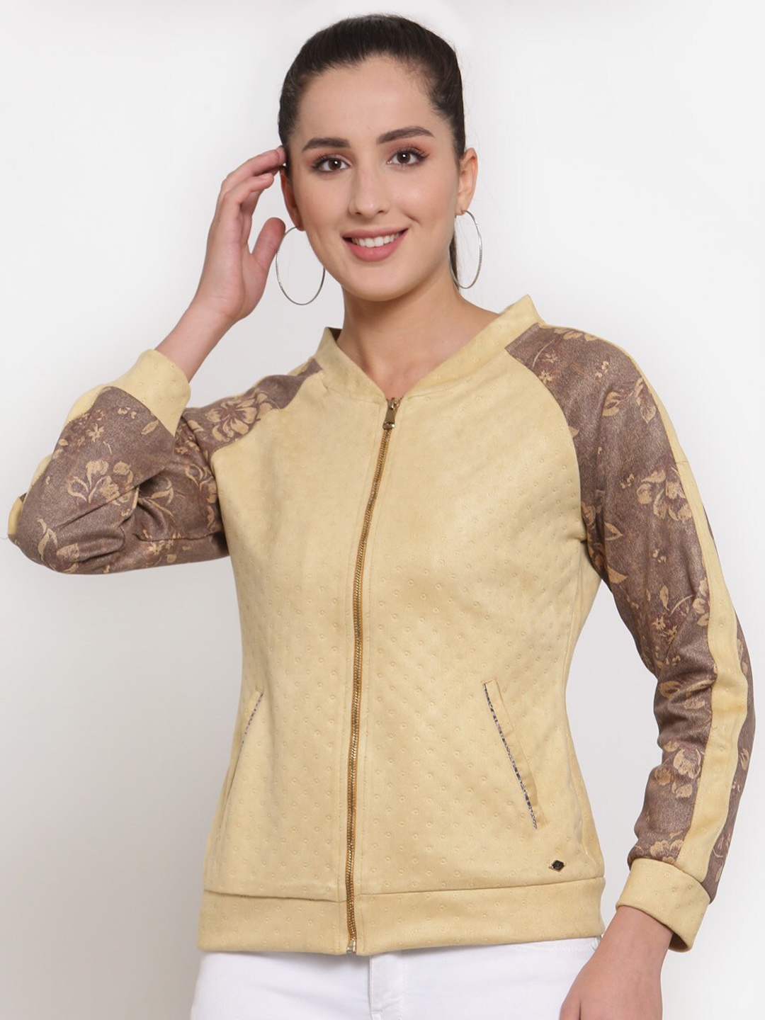

Juelle Women V-Neck Sweatshirt, Yellow