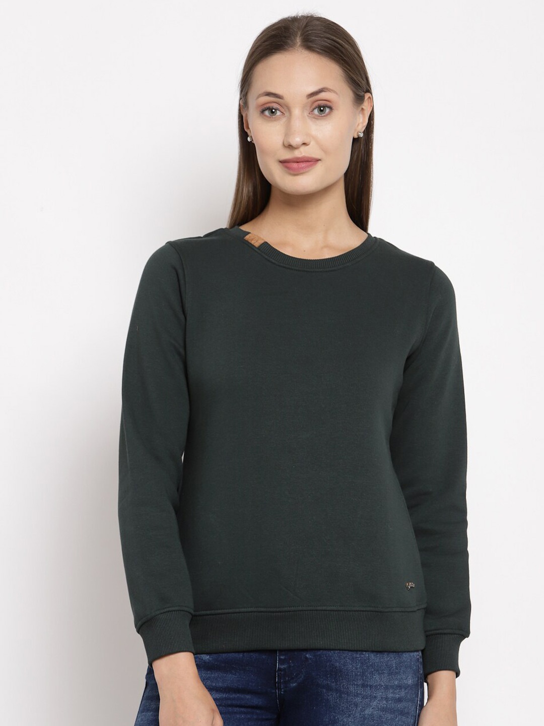 

Juelle Women Fleece Sweatshirt, Green