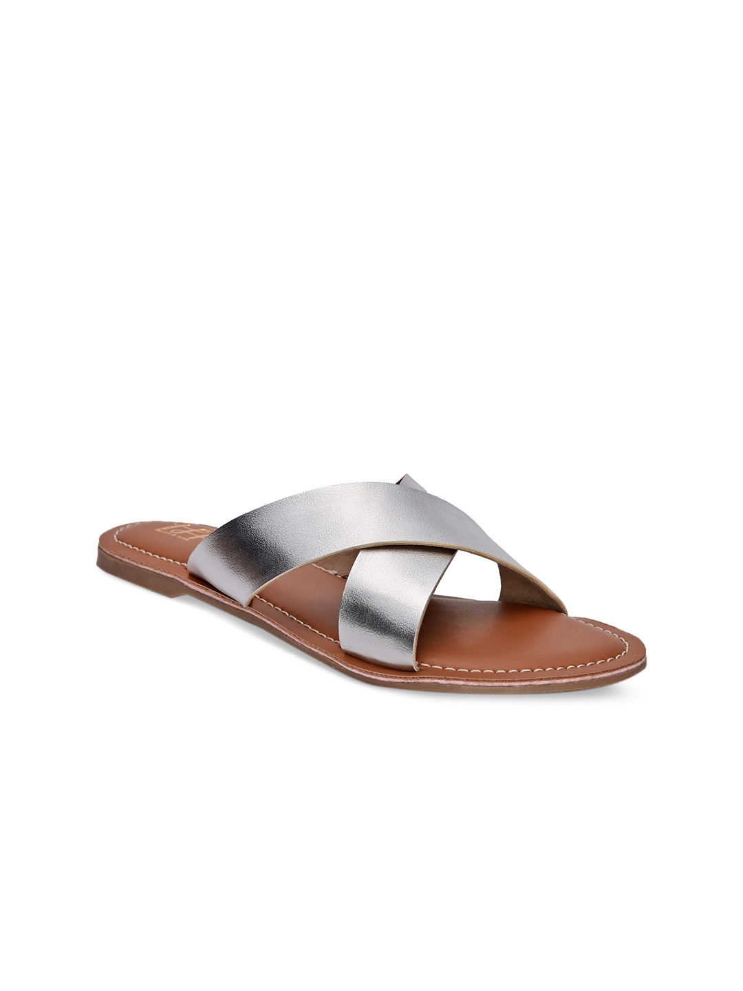 

Hydes N Hues Women Open Toe Flats, Silver
