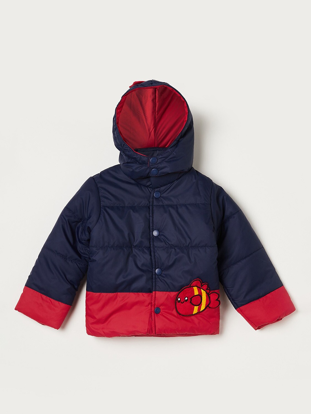 

Juniors by Lifestyle Boys Colourblocked Lightweight Padded Jacket, Navy blue