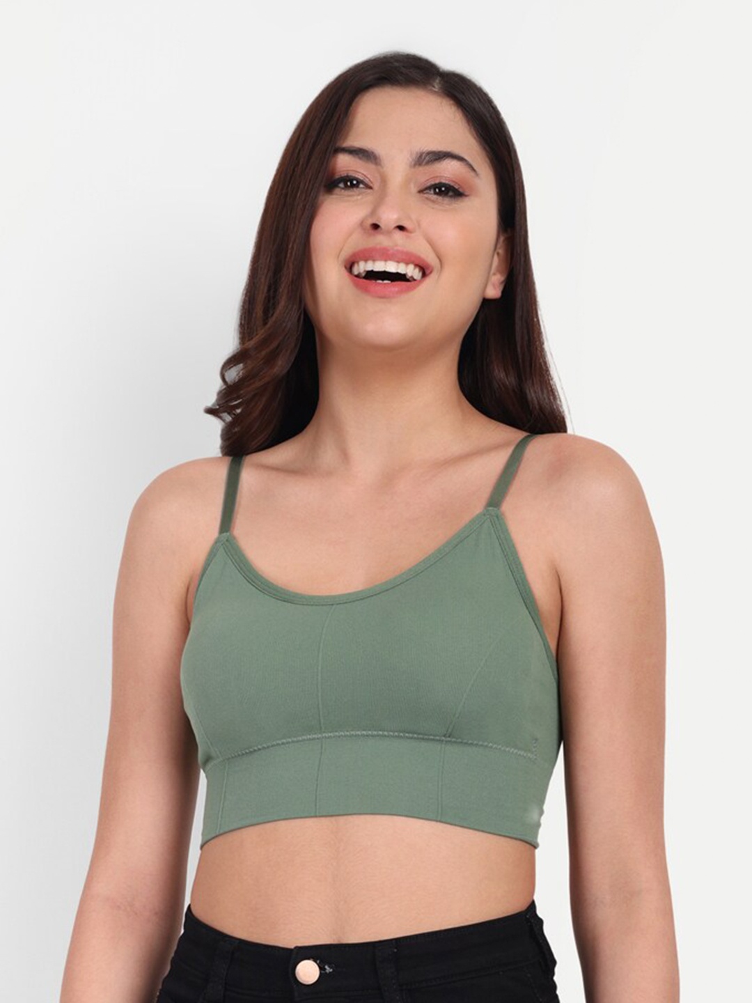 

TOM & GEE Bralette Lightly Padded Bra, Green