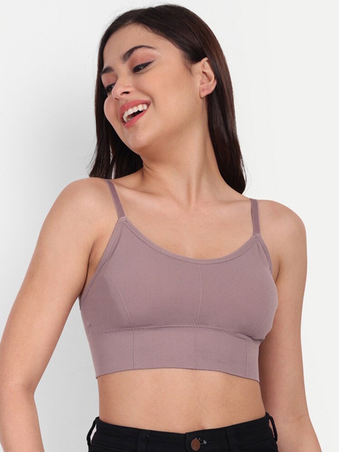 

TOM & GEE Bralette Bra Lightly Padded, Pink