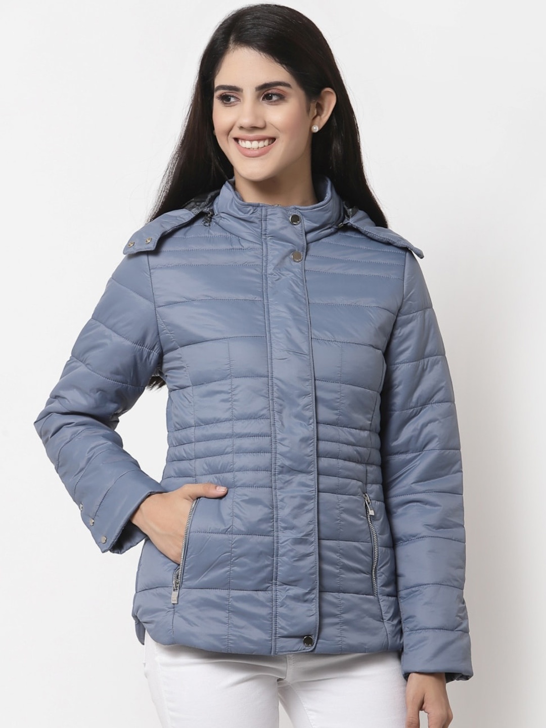 

Juelle Women Hooded Padded Jacket, Blue