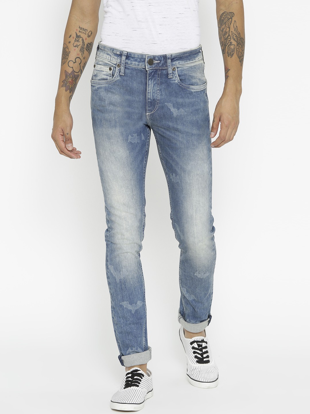 

Jack & Jones Men Blue Slim Fit Low-Rise Clean Look Stretchable Jeans