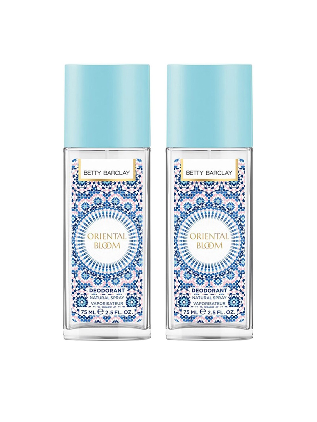 

Betty Barclay Women Set of 2 Oriental Bloom Deodorant Spray 75 ml Each, Blue