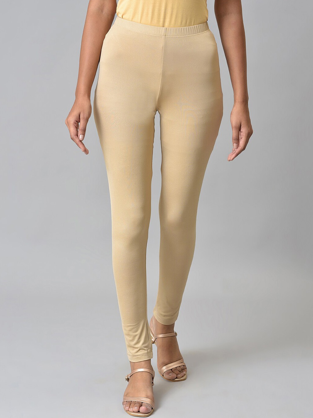 

AURELIA Women Ankle-Length Leggings, Gold