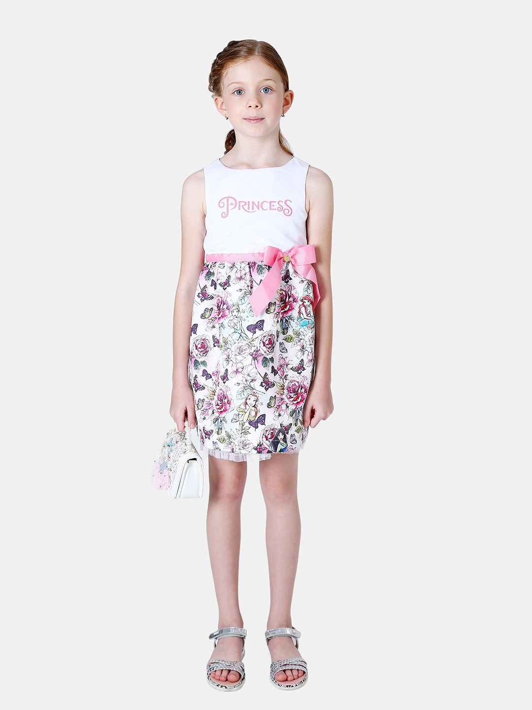 

One Friday Floral A-Line Dress, Pink
