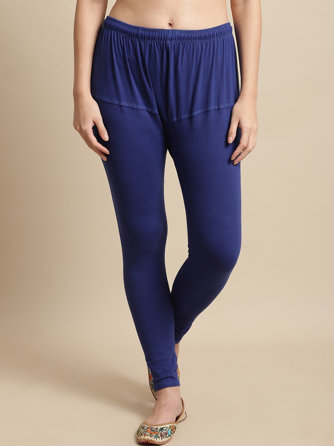 

KEX Women Churidar Length Leggings, Navy blue